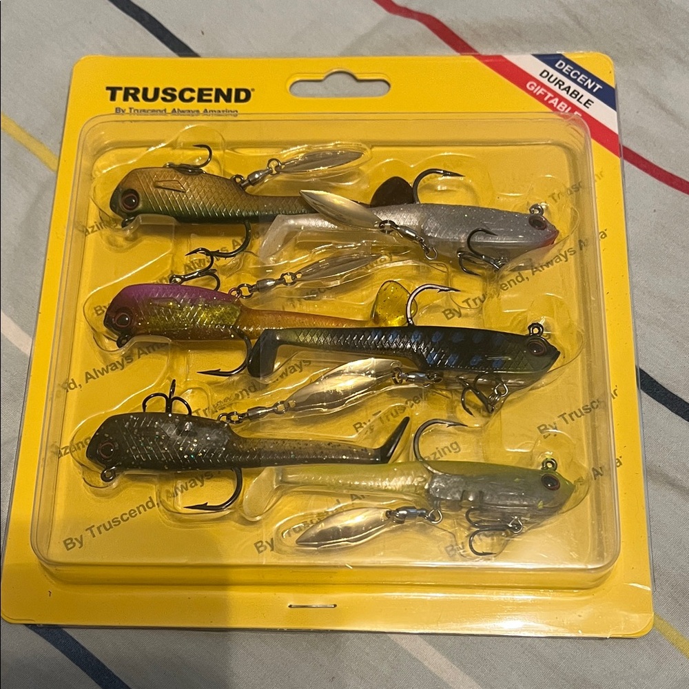 Truscend Multi-Color Soft Plastic Fishing Lure Set